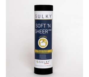SULKY® SOFT´N SHEER PLUS schwarz, 25cm x 5m Schneidevlies